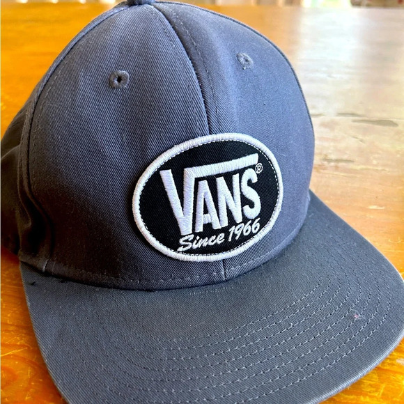 Vans Other - GUC Van’s ball cap, grey with logo patch. Adjustable. Lots of life left.